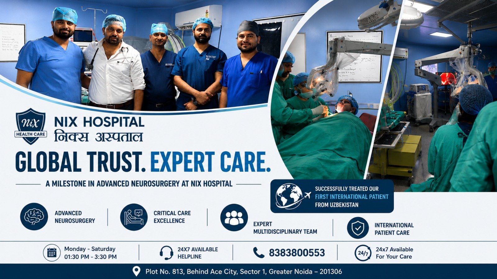 Best Neurosurgery Treatment for Uzbekistan Patients in India – Nix Hospital Achievement  Service